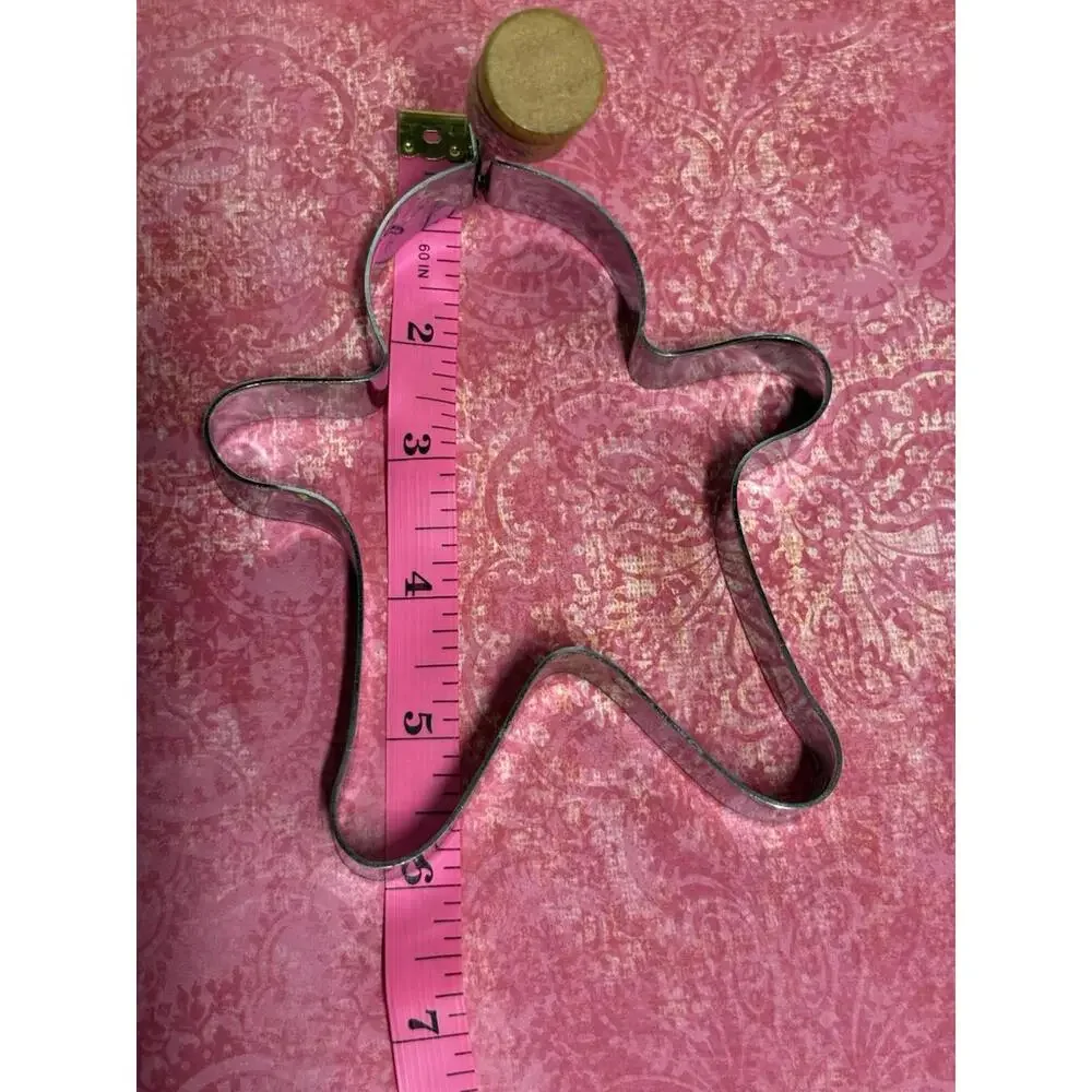 Vintage Metal Cookie‎ Cutters w/ Wooden Handles